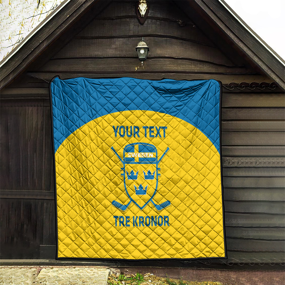 Custom Sweden Hockey Quilt 2024 Go Swedish - Wonder Print Shop