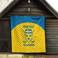 Custom Sweden Hockey Quilt 2024 Go Swedish - Wonder Print Shop