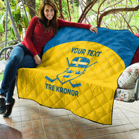 Custom Sweden Hockey Quilt 2024 Go Swedish - Wonder Print Shop