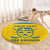 Custom Sweden Hockey Round Carpet 2024 Go Swedish