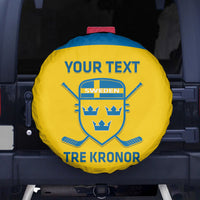 Custom Sweden Hockey Spare Tire Cover 2024 Go Swedish - Wonder Print Shop