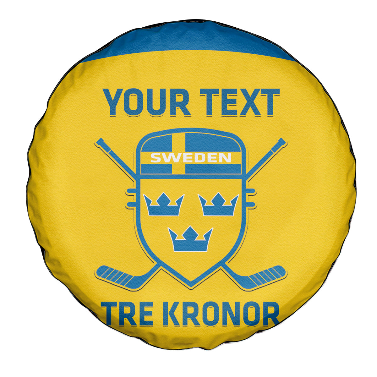 Custom Sweden Hockey Spare Tire Cover 2024 Go Swedish - Wonder Print Shop