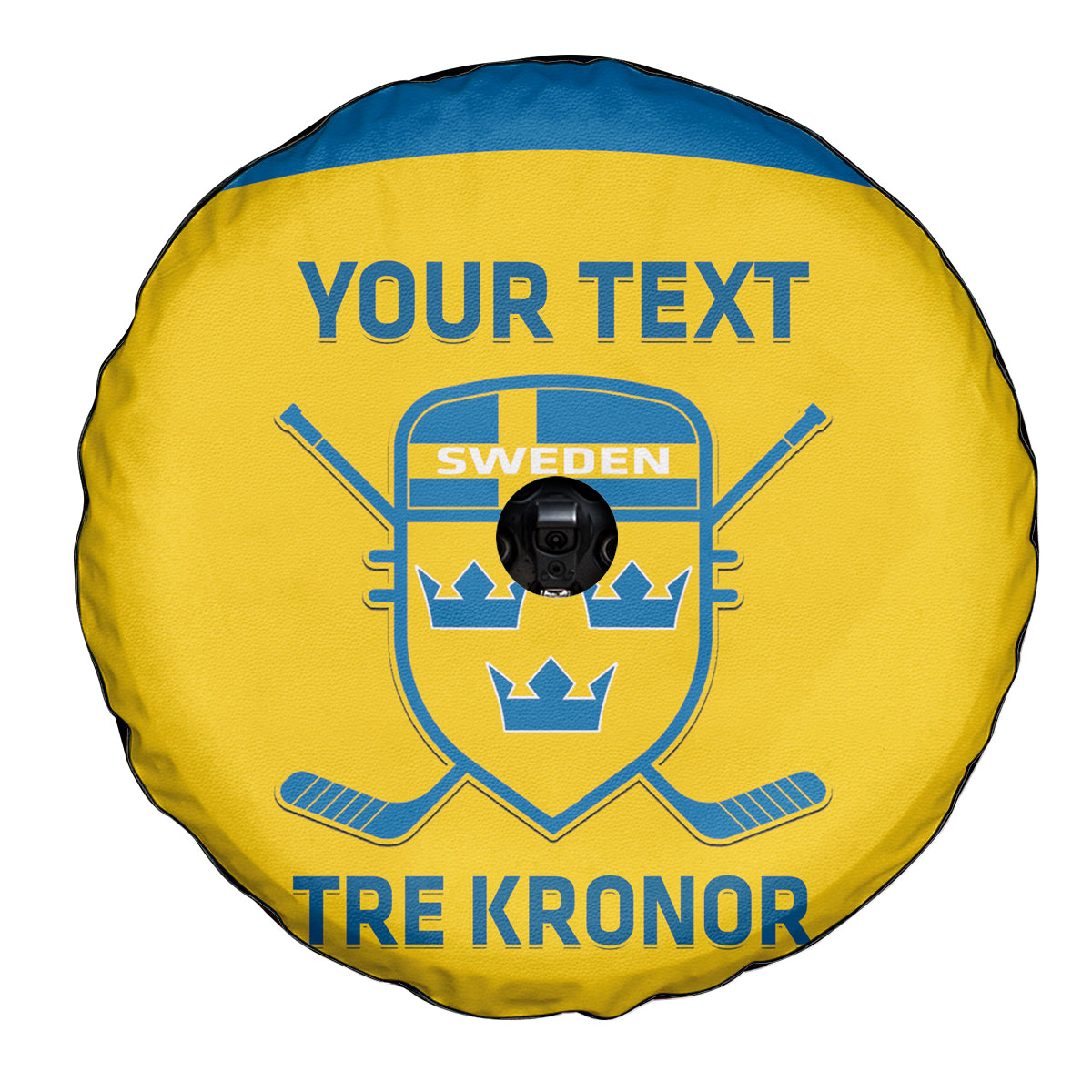 Custom Sweden Hockey Spare Tire Cover 2024 Go Swedish - Wonder Print Shop