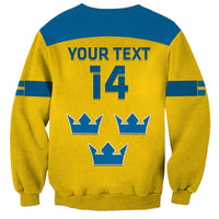 Custom Sweden Hockey Sweatshirt 2024 Go Swedish - Wonder Print Shop