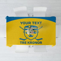 Custom Sweden Hockey Tablecloth 2024 Go Swedish - Wonder Print Shop