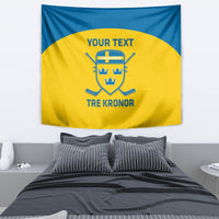 Custom Sweden Hockey Tapestry 2024 Go Swedish - Wonder Print Shop