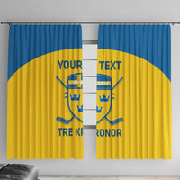 Custom Sweden Hockey Window Curtain 2024 Go Swedish - Wonder Print Shop