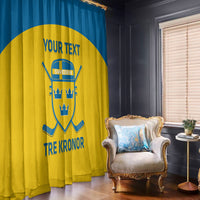 Custom Sweden Hockey Window Curtain 2024 Go Swedish - Wonder Print Shop