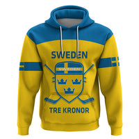 Custom Sweden Hockey Zip Hoodie 2024 Go Swedish - Wonder Print Shop