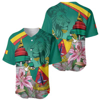 Cameroon National Day Baseball Jersey Cameroun Reunification Monument Lily Flowers
