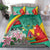 Cameroon National Day Bedding Set Cameroun Reunification Monument Lily Flowers