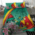 Cameroon National Day Bedding Set Cameroun Reunification Monument Lily Flowers