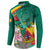 Cameroon National Day Button Sweatshirt Cameroun Reunification Monument Lily Flowers