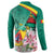 Cameroon National Day Button Sweatshirt Cameroun Reunification Monument Lily Flowers