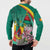 Cameroon National Day Button Sweatshirt Cameroun Reunification Monument Lily Flowers