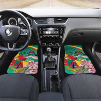 Cameroon National Day Car Mats Cameroun Reunification Monument Lily Flowers