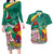 Cameroon National Day Couples Matching Long Sleeve Bodycon Dress and Hawaiian Shirt Cameroun Reunification Monument Lily Flowers