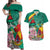 Cameroon National Day Couples Matching Off Shoulder Maxi Dress and Hawaiian Shirt Cameroun Reunification Monument Lily Flowers