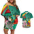 Cameroon National Day Couples Matching Off Shoulder Short Dress and Hawaiian Shirt Cameroun Reunification Monument Lily Flowers