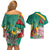 Cameroon National Day Couples Matching Off Shoulder Short Dress and Hawaiian Shirt Cameroun Reunification Monument Lily Flowers