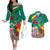 Cameroon National Day Couples Matching Off The Shoulder Long Sleeve Dress and Hawaiian Shirt Cameroun Reunification Monument Lily Flowers