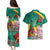 Cameroon National Day Couples Matching Puletasi and Hawaiian Shirt Cameroun Reunification Monument Lily Flowers