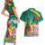 Cameroon National Day Couples Matching Short Sleeve Bodycon Dress and Hawaiian Shirt Cameroun Reunification Monument Lily Flowers