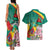 Cameroon National Day Couples Matching Tank Maxi Dress and Hawaiian Shirt Cameroun Reunification Monument Lily Flowers