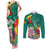 Cameroon National Day Couples Matching Tank Maxi Dress and Long Sleeve Button Shirt Cameroun Reunification Monument Lily Flowers