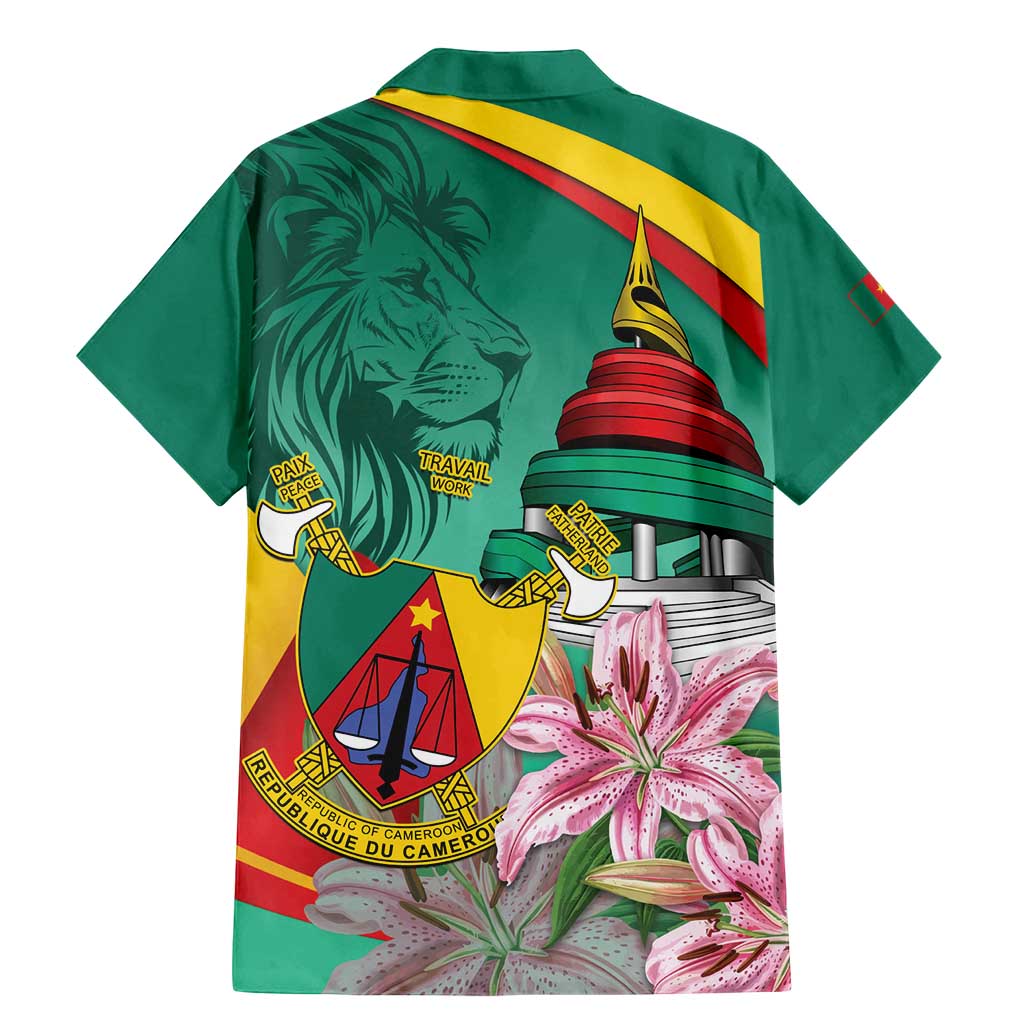 Cameroon National Day Family Matching Mermaid Dress and Hawaiian Shirt Cameroun Reunification Monument Lily Flowers