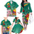Cameroon National Day Family Matching Off The Shoulder Long Sleeve Dress and Hawaiian Shirt Cameroun Reunification Monument Lily Flowers