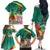 Cameroon National Day Family Matching Off The Shoulder Long Sleeve Dress and Hawaiian Shirt Cameroun Reunification Monument Lily Flowers