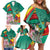 Cameroon National Day Family Matching Off Shoulder Short Dress and Hawaiian Shirt Cameroun Reunification Monument Lily Flowers