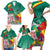 Cameroon National Day Family Matching Short Sleeve Bodycon Dress and Hawaiian Shirt Cameroun Reunification Monument Lily Flowers