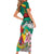 Cameroon National Day Family Matching Short Sleeve Bodycon Dress and Hawaiian Shirt Cameroun Reunification Monument Lily Flowers