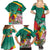 Cameroon National Day Family Matching Summer Maxi Dress and Hawaiian Shirt Cameroun Reunification Monument Lily Flowers