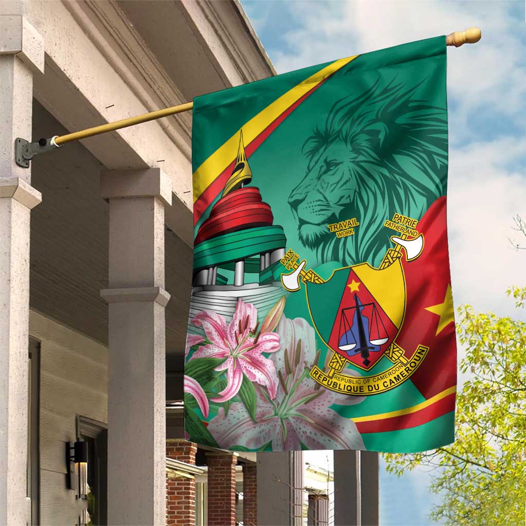 Cameroon National Day Garden Flag Cameroun Reunification Monument Lily Flowers