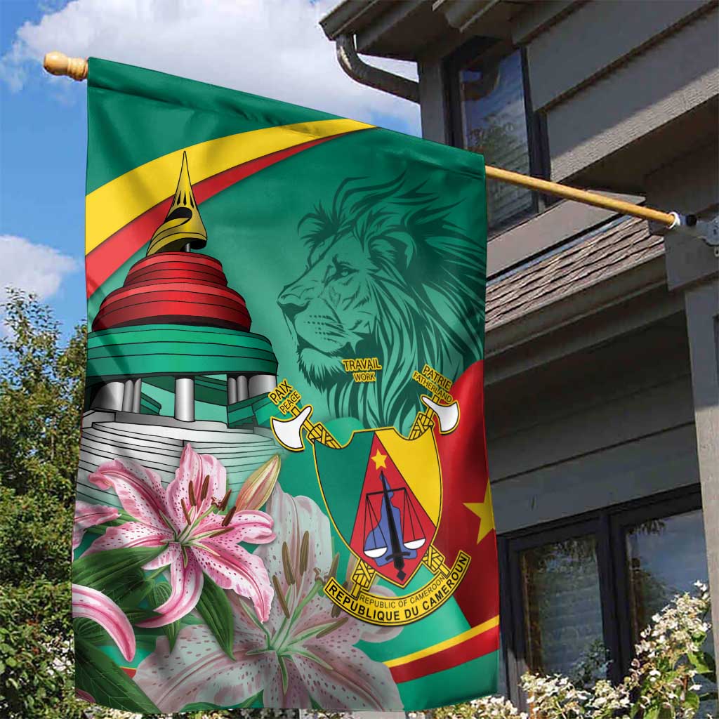Cameroon National Day Garden Flag Cameroun Reunification Monument Lily Flowers