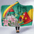 Cameroon National Day Hooded Blanket Cameroun Reunification Monument Lily Flowers