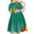 Cameroon National Day Kid Short Sleeve Dress Cameroun Reunification Monument Lily Flowers