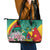 Cameroon National Day Leather Tote Bag Cameroun Reunification Monument Lily Flowers