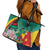 Cameroon National Day Leather Tote Bag Cameroun Reunification Monument Lily Flowers