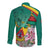 Cameroon National Day Long Sleeve Button Shirt Cameroun Reunification Monument Lily Flowers