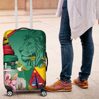 Cameroon National Day Luggage Cover Cameroun Reunification Monument Lily Flowers