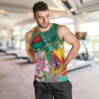 Cameroon National Day Men Tank Top Cameroun Reunification Monument Lily Flowers