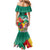 Cameroon National Day Mermaid Dress Cameroun Reunification Monument Lily Flowers