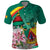 Cameroon National Day Polo Shirt Cameroun Reunification Monument Lily Flowers