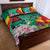 Cameroon National Day Quilt Bed Set Cameroun Reunification Monument Lily Flowers