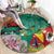 Cameroon National Day Round Carpet Cameroun Reunification Monument Lily Flowers