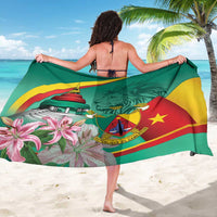 Cameroon National Day Sarong Cameroun Reunification Monument Lily Flowers